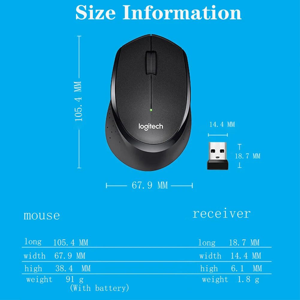 🖱️ Logitech M330 Silent Plus — Souris Sans Fil Silencieuse