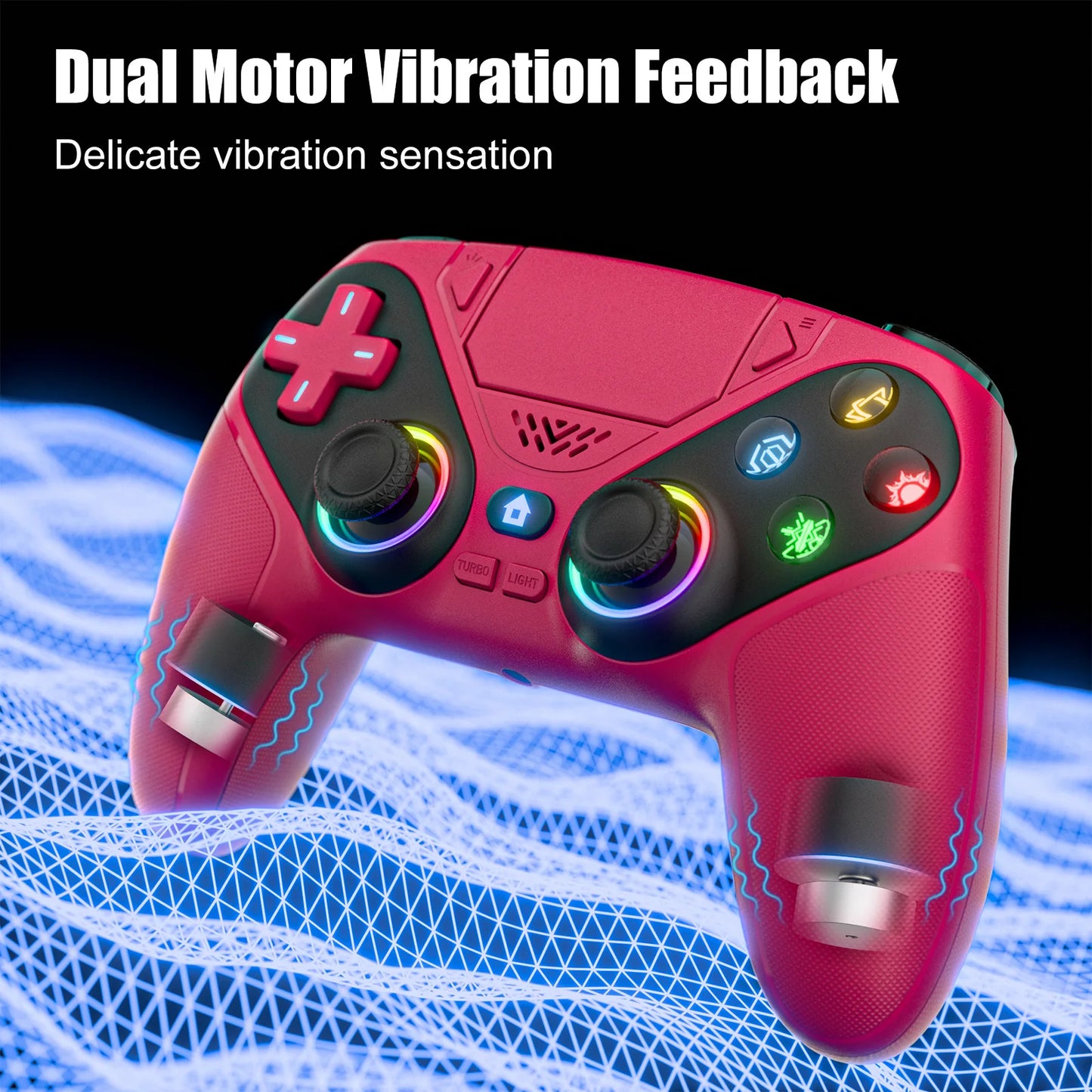 Manette Gamer Sans Fil – Compatibilité PS5&PC,Turbo & Confort Pro.