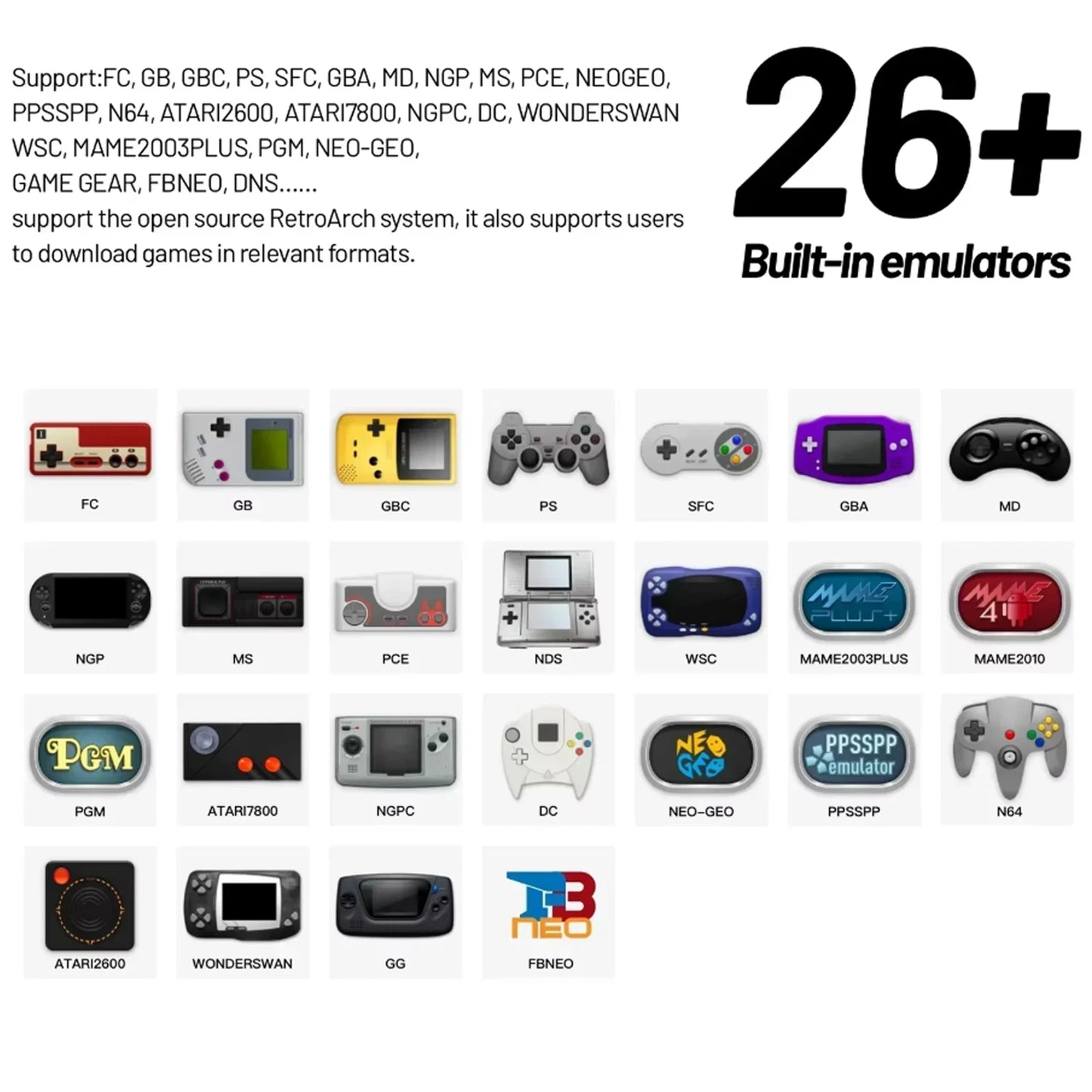 Console Rétro : PC/PS1/GB/GBC/GBA/DS