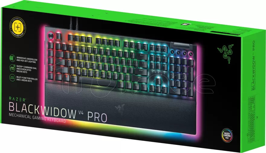 Clavier filaire Gamer mécanique - BlackWidow V4 Pro RGB - Distribué par Shooply.fr
