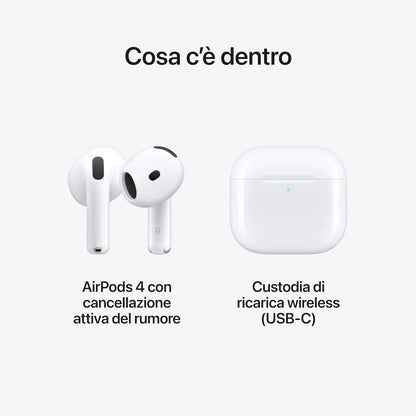 🍏 Apple AirPods 4 (avec Réduction Active du Bruit)
