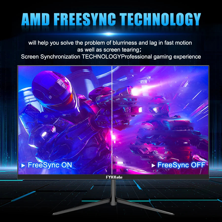 🎮 Moniteur de Gaming FYHXele 24" 100Hz - Écran LCD 1080P
