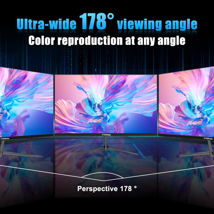 🎮 Moniteur de Gaming FYHXele 24" 100Hz - Écran LCD 1080P