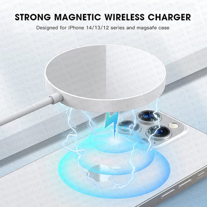 Chargeur sans fil Apple pour iPhone 14/13/12/11/15/16 Pro Max, Mini, X, XS, XR Plus – Charge rapide