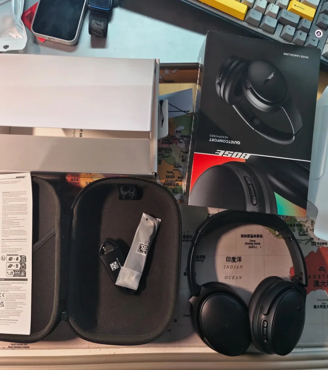 🎧 Bose QuietComfort 45 — Casque Bluetooth avec Réduction de Bruit Active, 24h d’Autonomie..