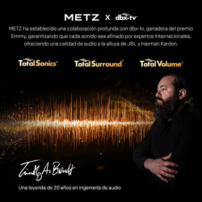 Metz MQF7500Z TV QLED Pro 43" – Google TV – 120Hz